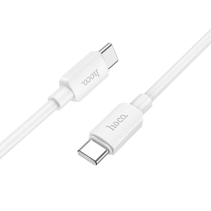 Фото Дата кабель Hoco X96 Hyper Type-C to Type-C 60W (1m) (White) в магазине vchehle.ua