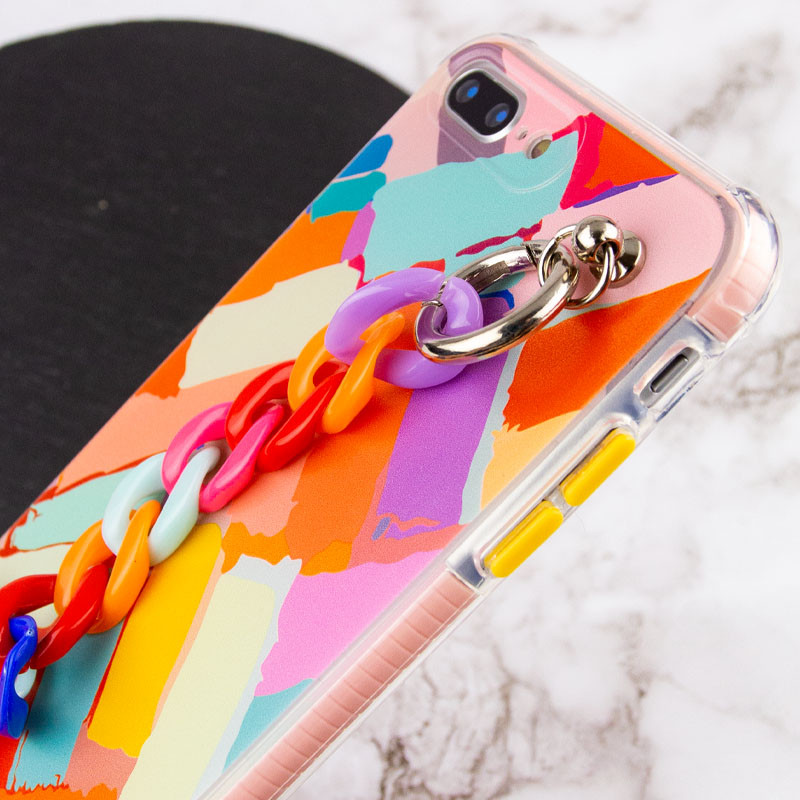 

TPU+PC чехол Colorspot с ремешком-цепью для iPhone 8 plus (5.5") (Lines) 1186851