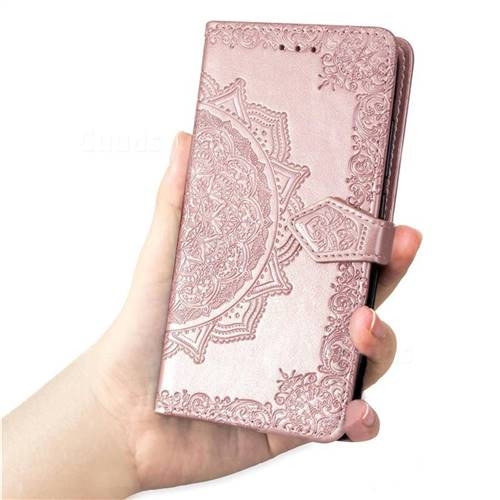 Купити Шкіряний чохол (книжка) Art Case з візитницею на Xiaomi Redmi Note 5 Pro / Note 5 (DC) (Рожевий) на vchehle.ua