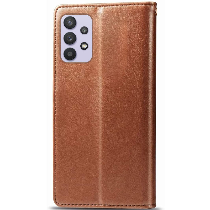 Фото Кожаный чехол-книжка GETMAN Gallant (PU) для Samsung Galaxy A13 4G (Коричневый) на vchehle.ua