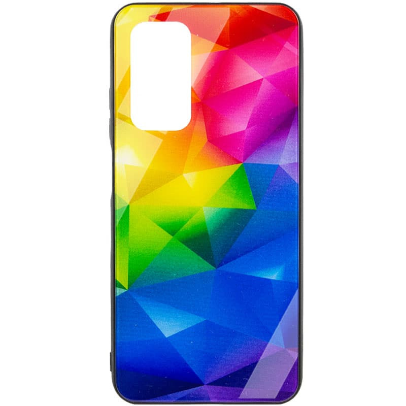 TPU+Glass чохол Diversity на Xiaomi Redmi Note 10 Pro / 10 Pro Max (Rainbow)