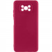 Чохол Silicone Cover Lakshmi Full Camera (AA) на Xiaomi Poco X3 NFC / Poco X3 Pro (Бордовий / Marsala)