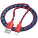 Фото Дата кабель Hoco X116 Meridian USB to Lightning 2.4A (1m) (Gradient Red Mix) на vchehle.ua