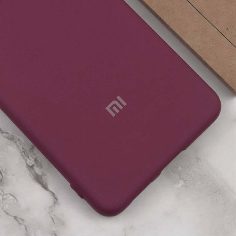 Фото Чохол Silicone Cover Lakshmi Full Camera (AAA) with Logo на Xiaomi Redmi 13 4G / Poco M6 4G (Бордовий / Plum) в маназині vchehle.ua
