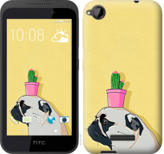 

Чохол Мопс з кактусом на HTC Desire 320 795476