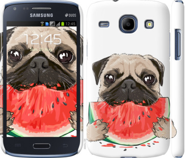 

Чохол Мопс і кавун на Samsung Galaxy Core i8262 843457