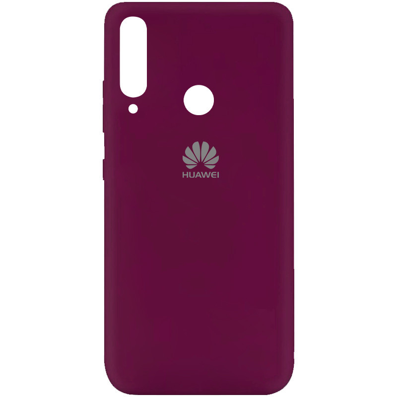 Чохол Silicone Cover My Color Full Protective (A) на Huawei P40 Lite E / Y7p (2020) (Бордовий / Marsala)