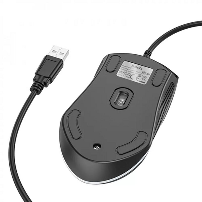 Фото Мышь проводная Hoco GM19 Enjoy (Black) на vchehle.ua