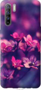 Чехол Пурпурные цветы для Oppo Reno 3