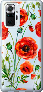 

Чехол Нарисованные маки для Xiaomi Redmi Note 10 Pro 1633773