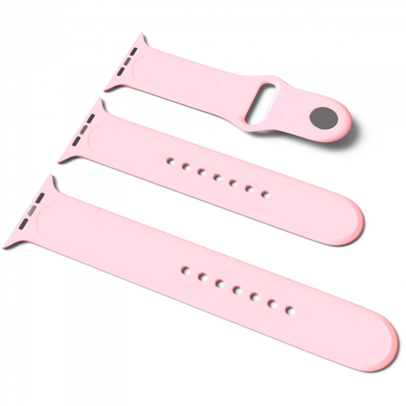 

Силиконовый ремешок для Apple Watch Sport Band 38 / 40 (S/M & M/L) 3pcs (Розовый / Cotton Candy ) 873470