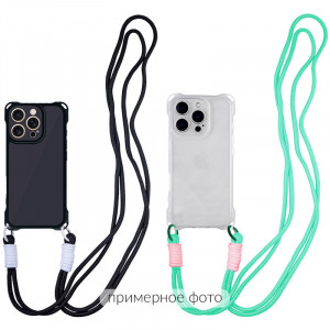 Чохол TPU CrossBody with straps на Apple iPhone 16e (6.1")