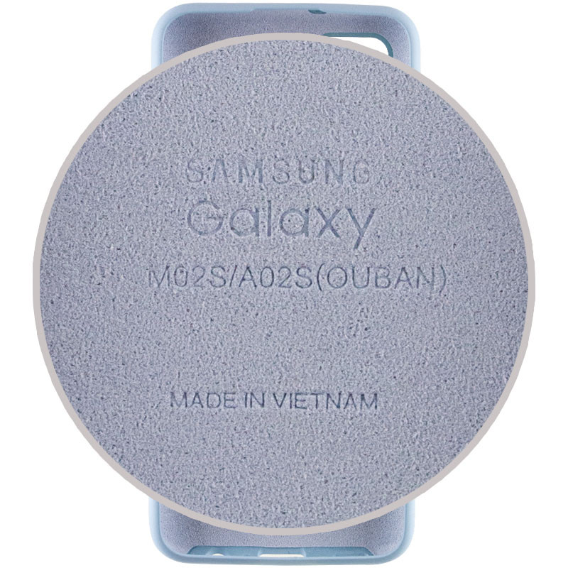 Фото Чохол Silicone Cover Full Protective (AA) на Samsung Galaxy A02s (Блакитний / Lilac Blue) в маназині vchehle.ua