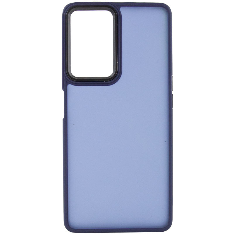Фото Чехол TPU+PC Lyon Frosted для Oppo A96 (Navy Blue) на vchehle.ua