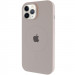 Чохол Silicone Case Full Protective (AA) with Magnetic Safe на Apple iPhone 12 Pro Max (6.7") (Сірий / Light Grey)