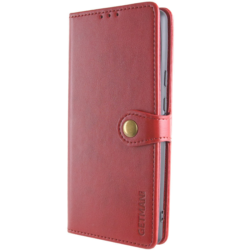 Фото Кожаный чехол-книжка GETMAN Gallant (PU) для Xiaomi Redmi Note 14 5G (Красный) на vchehle.ua