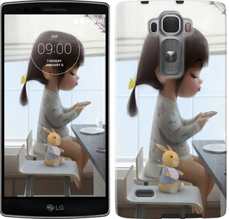 

Чехол Милая девочка с зайчиком для LG G Flex2 636576