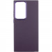 Кожаный чехол Bonbon Leather Metal Style для Samsung Galaxy S23 Ultra (Фиолетовый / Dark Purple)