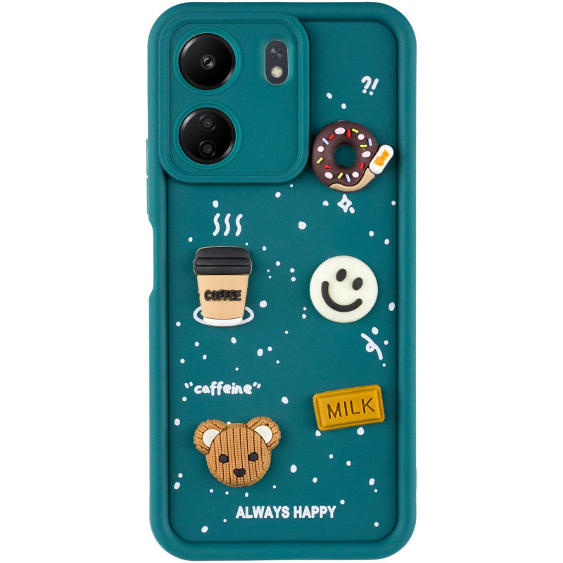 Фото Чехол TPU Toys Case для Xiaomi Redmi 13C / Poco C65 (Pine Green / Always Happy) на vchehle.ua