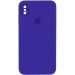 Уценка Чехол Silicone Case Square Full Camera Protective (AA) для Apple iPhone XS Max (6.5") (Эстетический дефект / Фиолетовый / Ultra Violet)