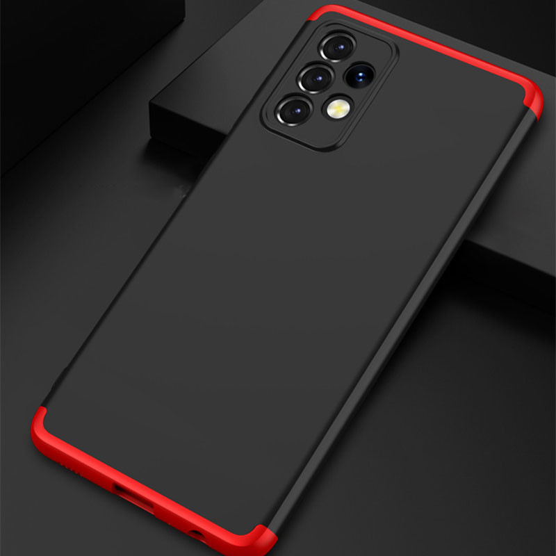 Заказать Пластиковая накладка GKK LikGus 360 градусов (opp) для Samsung Galaxy A72 4G / A72 5G (Черный / Красный) на vchehle.ua