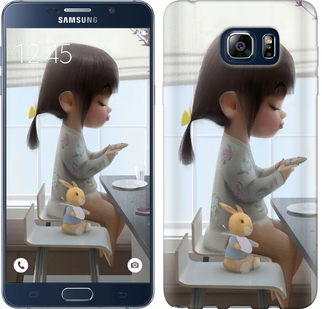 

Чехол Милая девочка с зайчиком для Samsung Galaxy Note 5 N920C 636431