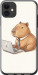 Чохол Funny Capybara CEO Working на iPhone 11