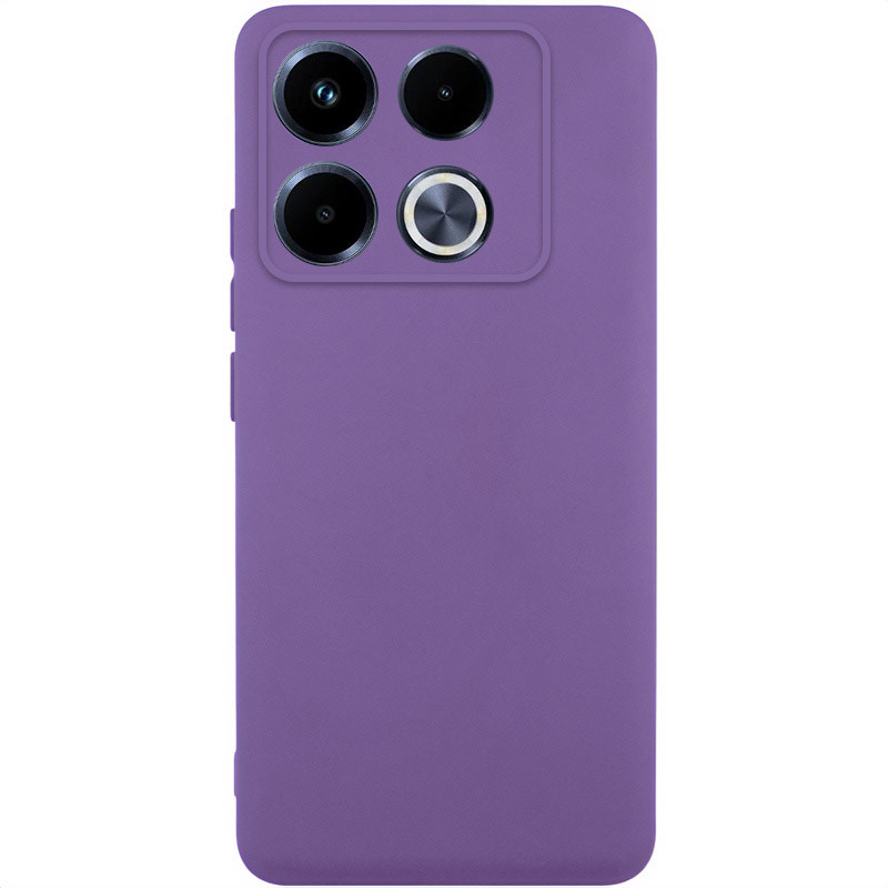 Чохол TPU GETMAN Liquid Silk Full Camera на Infinix Note 40 Pro 4G (Фіолетовий / Amethyst)
