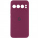 Чехол Silicone Cover Lakshmi Full Camera (AAA) with Logo для Google Pixel 9 Pro (Бордовый / Plum)