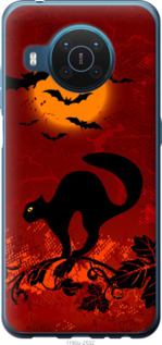 

Чехол Чёрная кошка под луной для Nokia X20 1422598