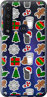 Чехол Новогодний 16 для Motorola G8 Plus