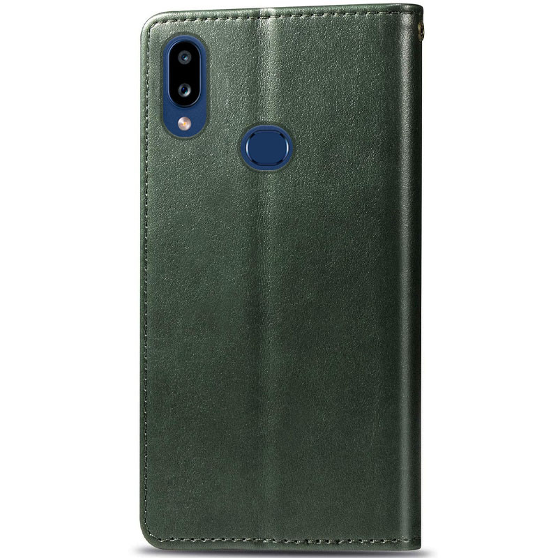Кожаный чехол-книжка GETMAN Gallant (PU) для Samsung Galaxy A10s (Зеленый) в магазине vchehle.ua