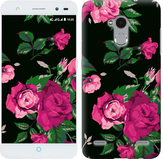 

Чохол Троянди на чорному тлі на ZTE V7 Lite 547235