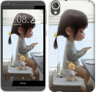 

Чохол Мила дівчинка з зайчиком на HTC Desire 820 636499