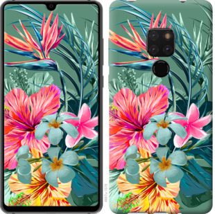 

Чохол Тропічні квіти v1 на Huawei Mate 20 845267