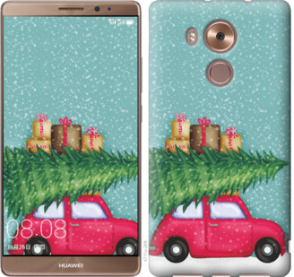 

Чехол Машина с подарками для Huawei Mate 8 867752