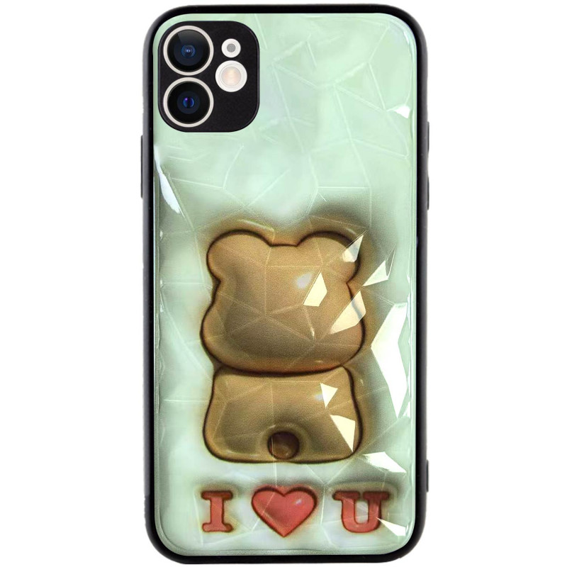 TPU+PC чехол Prisma Fluffie для Apple iPhone 11 (6.1") (Bear)