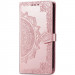 Кожаный чехол-книжка Art Case с визитницей для Xiaomi Redmi 14C / Poco C75 (Розовый)