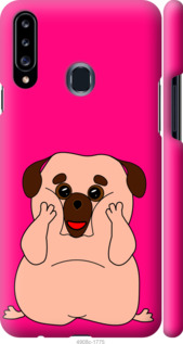 

Чехол Весёлый мопс для Samsung Galaxy A20s A207F 928265