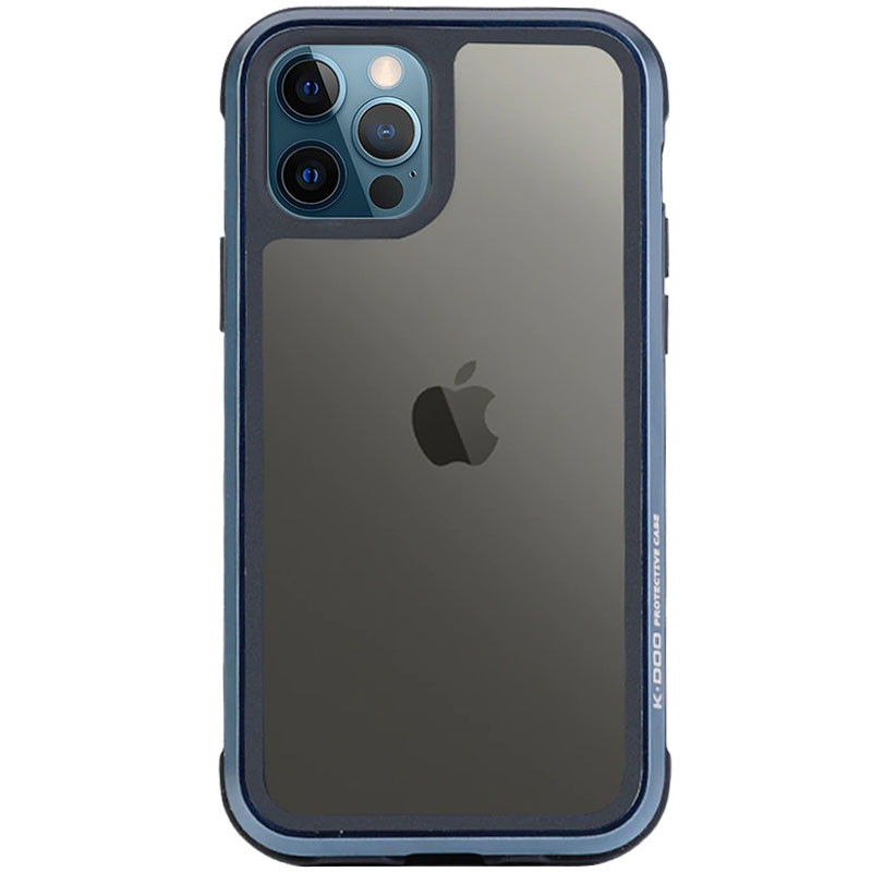 Чехол PC+TPU+Metal K-DOO Ares для Apple iPhone 13 Pro (6.1") (Синий)