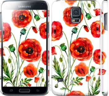 

Чехол Нарисованные маки для Samsung Galaxy S5 g900h 743759