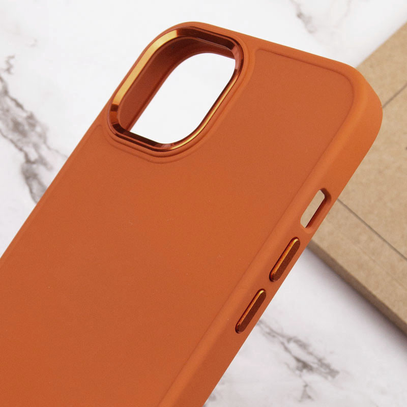 Купити TPU чохол Bonbon Metal Style на Apple iPhone 12 Pro Max (6.7") (Помаранчевий / Papaya) на vchehle.ua