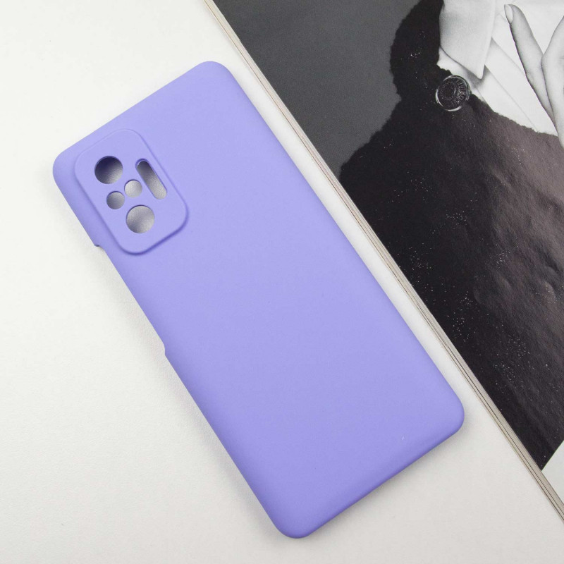 Фото Чохол Silicone Cover Lakshmi Full Camera (AAA) на Xiaomi Redmi Note 10 Pro / 10 Pro Max (Бузковий / Dasheen) на vchehle.ua