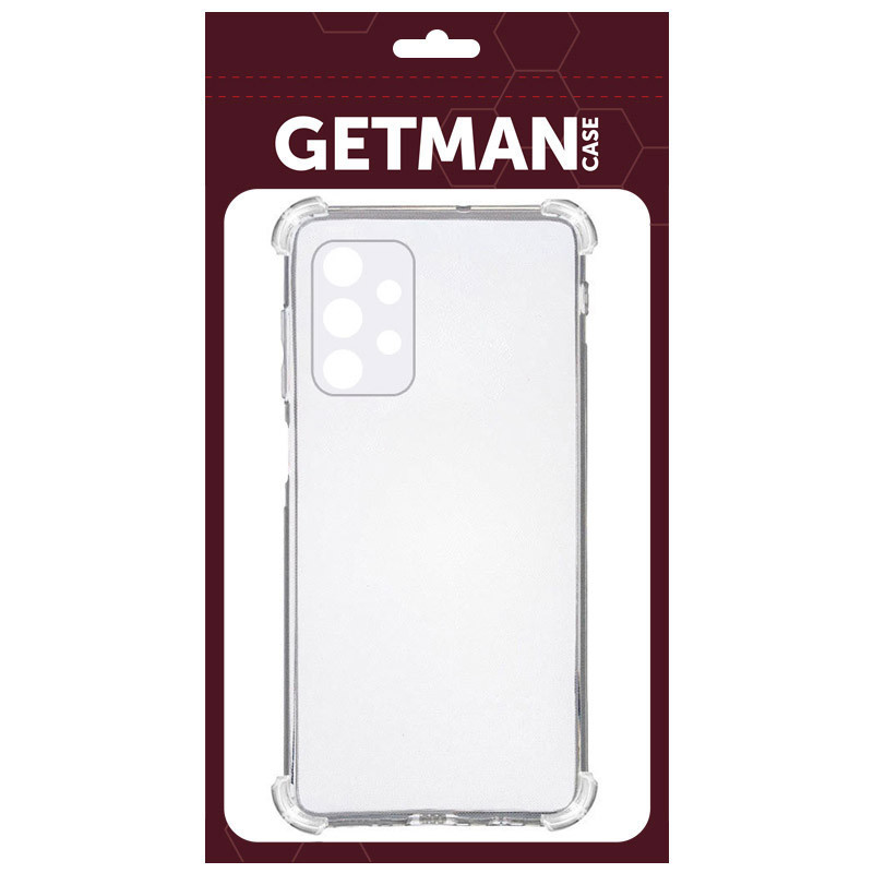 Фото TPU чехол GETMAN Ease logo усиленные углы Full Camera для Samsung Galaxy A33 5G (Бесцветный (прозрачный)) на vchehle.ua