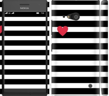 

Чехол Черно-белые полосы для Nokia Lumia 730 752207