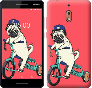 

Чохол Мопс на велосипеді на Nokia 2.1 671048