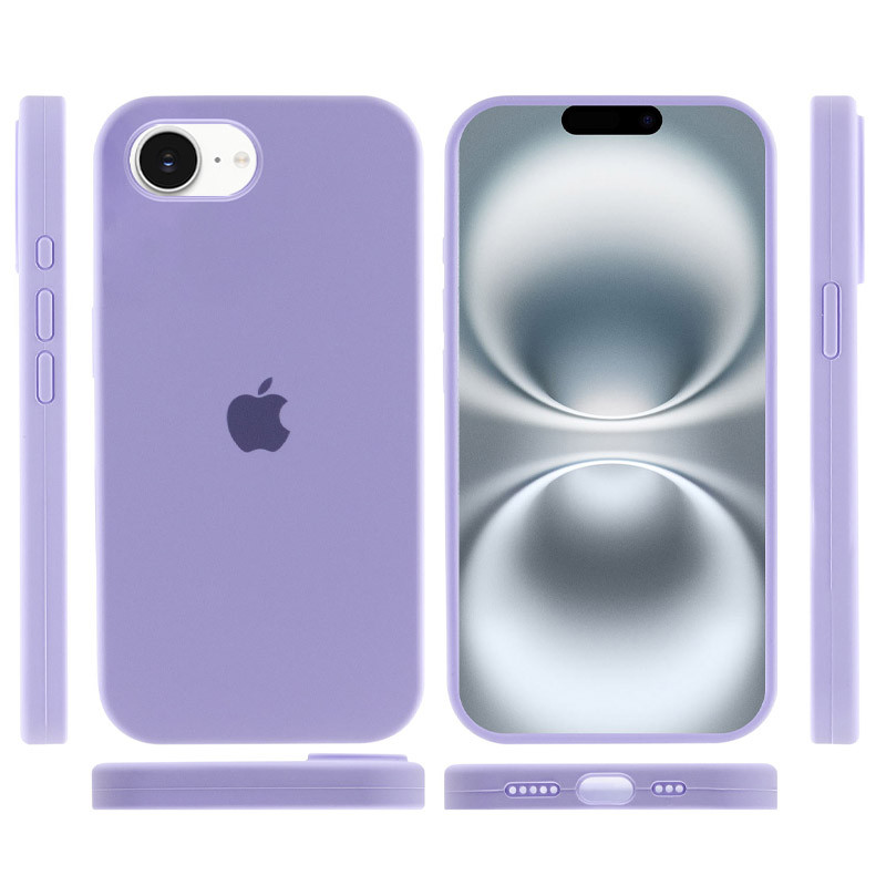 Фото Чехол Silicone Case Full Protective (AA) для Apple iPhone 16e (6.1") (Сиреневый / Dasheen) в магазине vchehle.ua