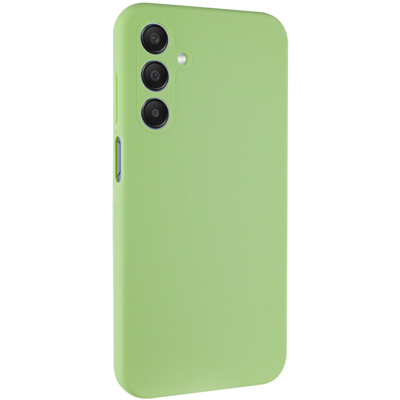 Чехол Silicone Cover Lakshmi Full Camera (AA) для Samsung Galaxy A25 5G (Зеленый / Pistachio)