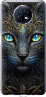 Чохол Узорчата кішка на Xiaomi Redmi Note 9T