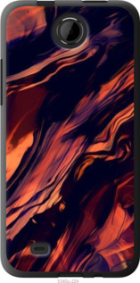 

Чехол Черно-оранжевая абстракция для HTC Desire 300 1404484